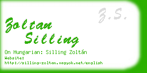 zoltan silling business card